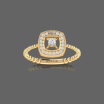 Cushion Halo Diamond Ring