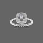 Cushion Halo Diamond Ring