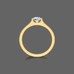 Glimmer Solitaire Men's Ring