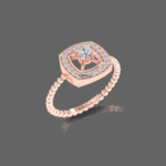 Cushion Halo Diamond Ring