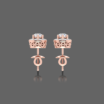 Pretty Halo Diamond Studs
