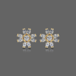 Minimalistic Diamond Stud Earrings
