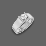 Glimmer Solitaire Men's Ring