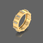 Shimmering Wedding Band For Him