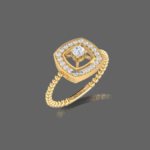 Cushion Halo Diamond Ring