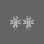 Minimalistic Diamond Stud Earrings