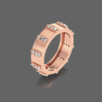 Shimmering Wedding Band For Him