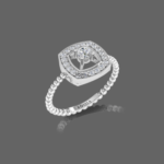 Cushion Halo Diamond Ring
