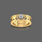 Wave Solitaire Band Ring