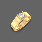 Glimmer Solitaire Men's Ring
