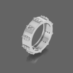 Shimmering Wedding Band For Him