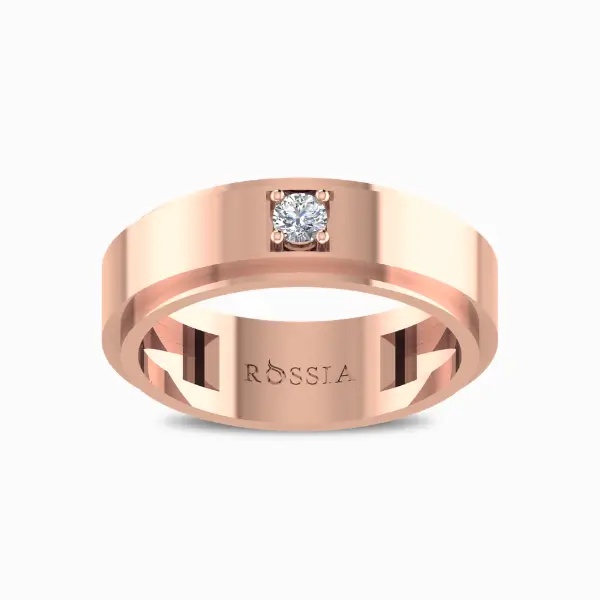 Chris-Natural-Diamond-Ring-For-Men-Rose-Gold-Front-View