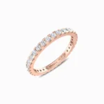 Clinquant-Natual-Diamond-Wedding-Band-Rose-Gold-Side-View