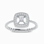 Cushion-Halo-Natural-Diamond-Ring-White-Gold-Front-View