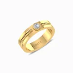 Exotic-Natural-Diamond-Ring-For-Him-Yellow-Gold-Side-View
