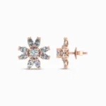 Minimalistic Diamond Stud Earrings