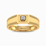 Noble Gleam Natural Diamond Men's Ring