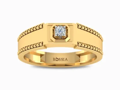 Noble Gleam Natural Diamond Men's Ring