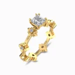 Pretty-Chic-Solitaire-Ring-Yellow-Gold-Side-View