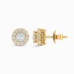 Pretty Halo Diamond Studs
