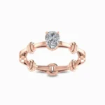 Pristine Pyrus Lab Grown Solitaire Ring