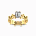 Riveria-Elegant-Natural-Solitaire-Ring-Yellow-Gold-Front-View