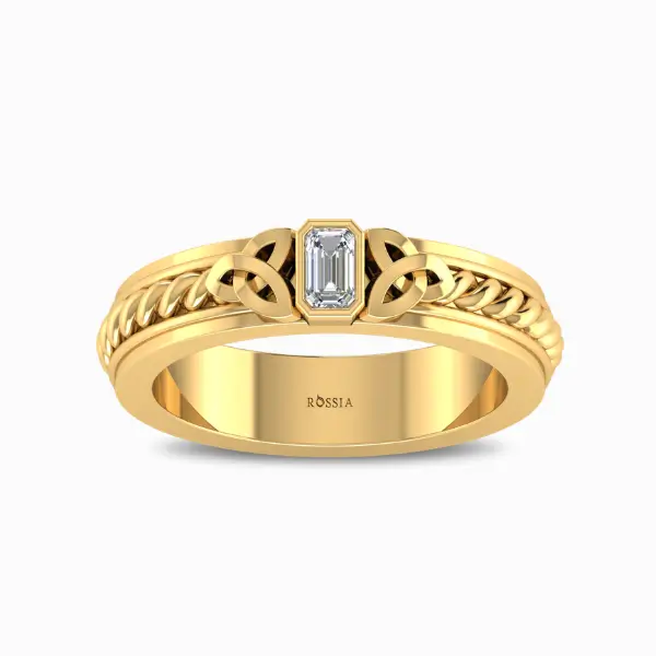 The Shadow Emerald Cut Natural Diamond Ring For Men The Shadow Emerald Cut Natural Diamond Ring For Men