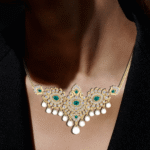 traditional-diamond-necklace-set-model-shoot