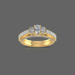 Enticing Trellis Diamond Ring