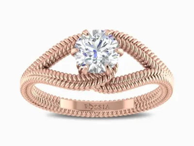 1-Carat-Natural-Solitaire-Ring-Rose-Gold-Front-View
