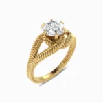 1-Carat-Natural-Solitaire-Ring-Yellow-Gold-Side-View