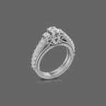 Enticing Trellis Diamond Ring