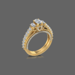 Enticing Trellis Diamond Ring