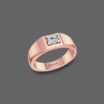 Round Cut Diamond Men Ring