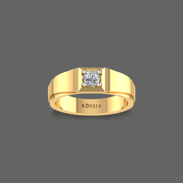 Round Cut Diamond Men Ring