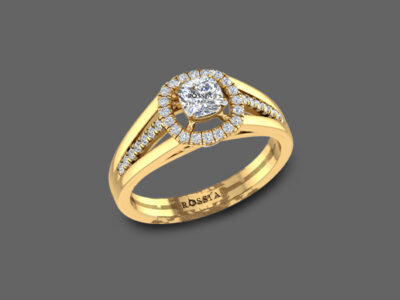 Cushion Cut Solitaire Diamond Ring For Women