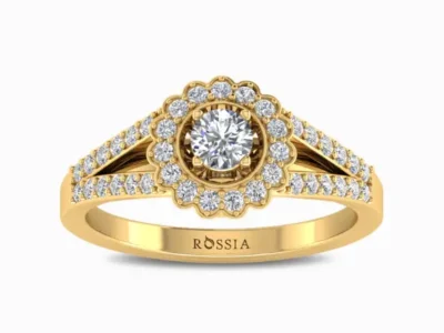 Cara-Natural-Diamond-Engagement-Ring-Yellow-Gold-Front-View