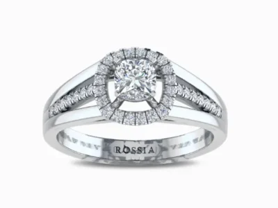 Cushion-Cut-Solitaire-Natural-Diamond-Ring-For-Women-White-Gold-Front-View