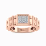 Dennis-Natural-Diamond-Ring-For-Men-Rose-Gold-Front-View