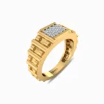 Dennis-Natural-Diamond-Ring-For-Men-Yellow-Gold-Side-View