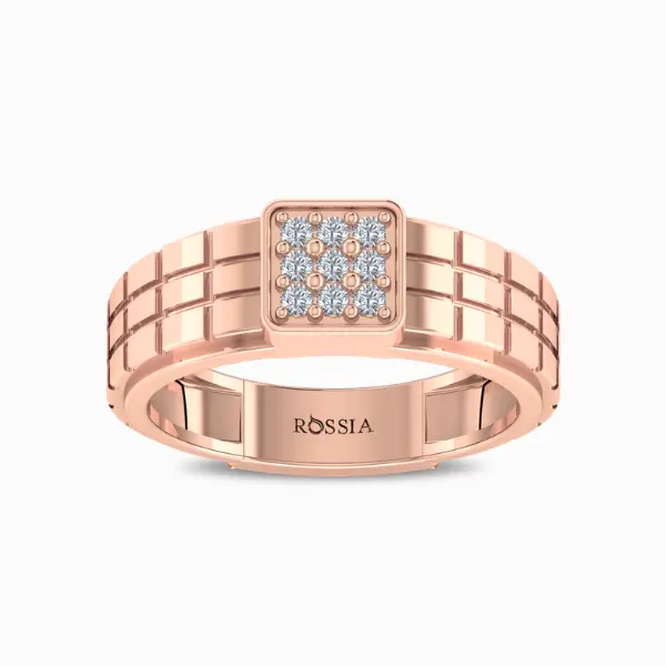 Edward-Natural-Diamond-Men-Ring-Rose-Gold-Front-View