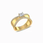 Elegance-Defined-Natural-Diamond-Solitaire-Ring-for-Men-Yellow-Gold-Side-View