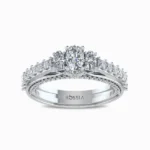 Enticing-Threestone-Oval-Cut-Natural-Diamond-Engagement-Ring-White-Gold-Front-View