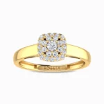 Entrancing-Natural-Diamond-Ring-Yellow-Gold-Front-View