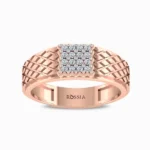 Jack-Men’s-Natural-Diamond-Ring-Rose-Gold-Front-View