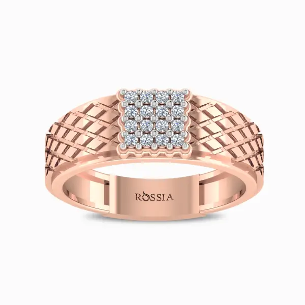 Jack-Men’s-Natural-Diamond-Ring-Rose-Gold-Front-View