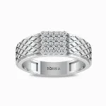 Jack-Men’s-Natural-Diamond-Ring-White-Gold-Front-View