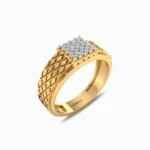 Jack-Men’s-Natural-Diamond-Ring-Yellow-Gold-Side-View