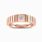 Joseph-Natural-Diamond-Ring-For-Men-Rose-Gold-Front-View