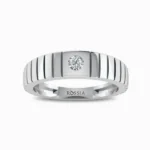 Joseph-Natural-Diamond-Ring-For-Men-White-Gold-Front-View